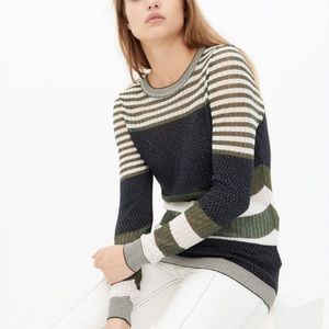 Sandro Light Weight Stripe‎ Metallic Sweater Small